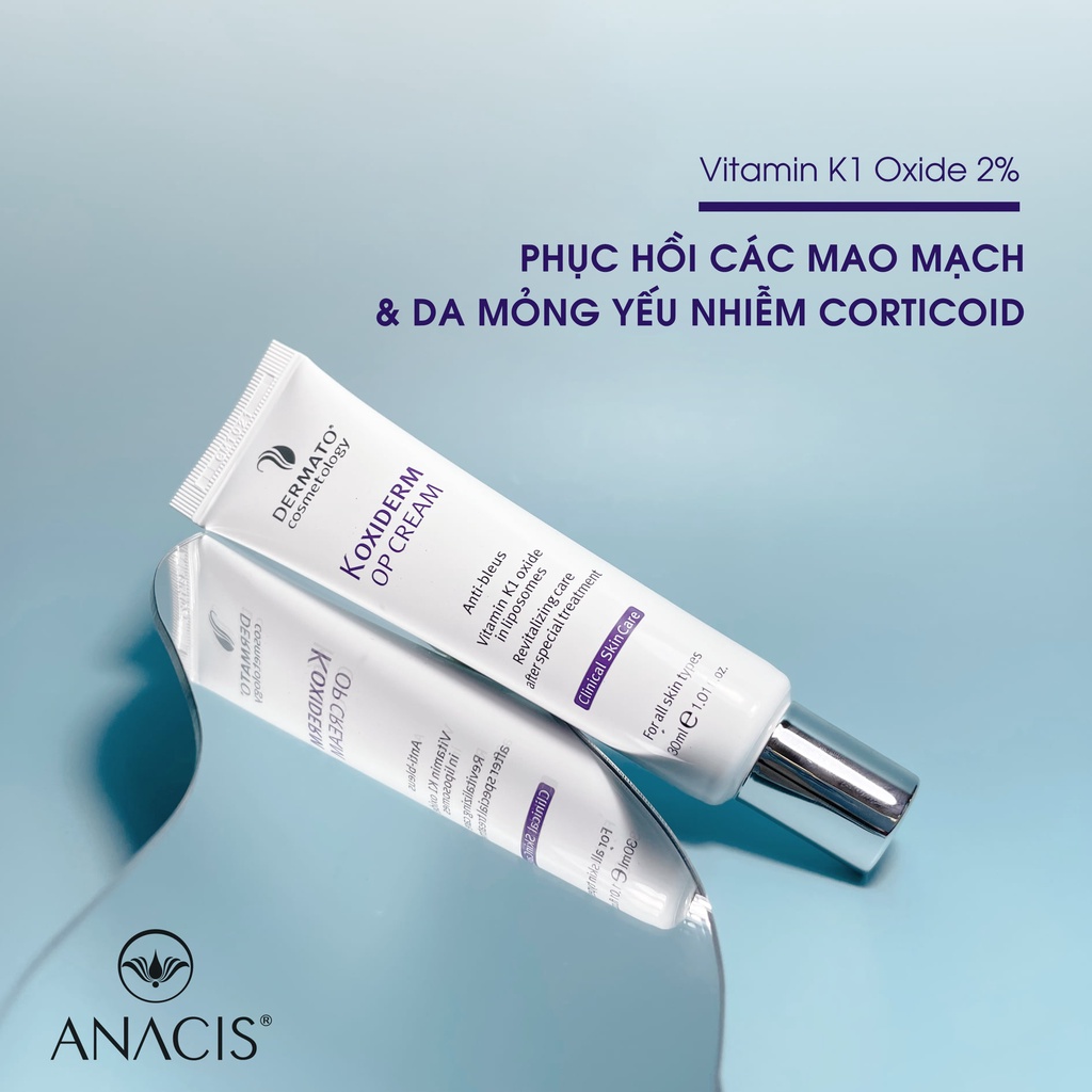 [Chính Hãng] Kem Phục Hồi Vitamin K Dịu Da Tức Thì Koxiderm Op Cream 30Ml