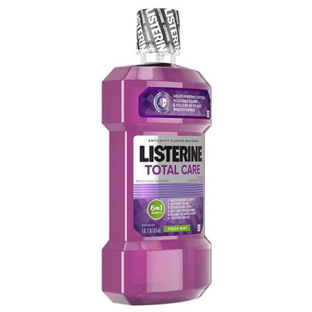 NƯỚC SÚC MIỆNG DIỆT KHUẨN LISTERINE TOTAL CARE FRESH MINT 1L