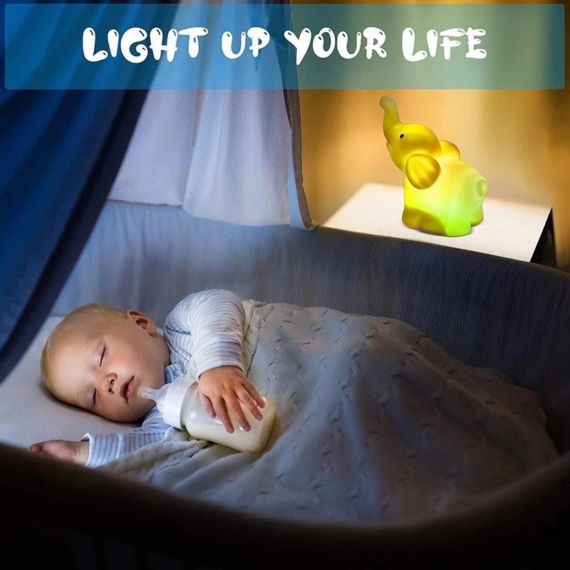 Đèn Ngủ Led Hình Voi Nhiều Màu Sắc Tiết Kiệm Năng Lượng