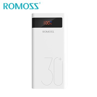 Pin Sạc Dự Phòng Romoss Sense 8P+ 30000Mah QC 3.0 Màn Hình Led 3 Cổng Sạc Vào - BH 1 Năm | Romoss Sense 8P Plus