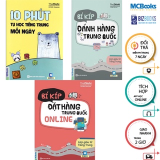 Sách - Combo Bí kíp đặt hàng Trung Quốc online + Bí Kíp Đánh Hàng Trung Quốc +10 phút tự học tiếng trung mỗi ngày