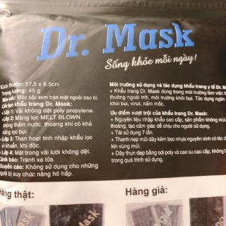 KHAU TRANG THAN HOAT TINH DR MASK