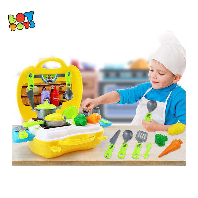 Hộp đồ chơi vali dụng cụ nấu ăn  26 món thú vị cho bé