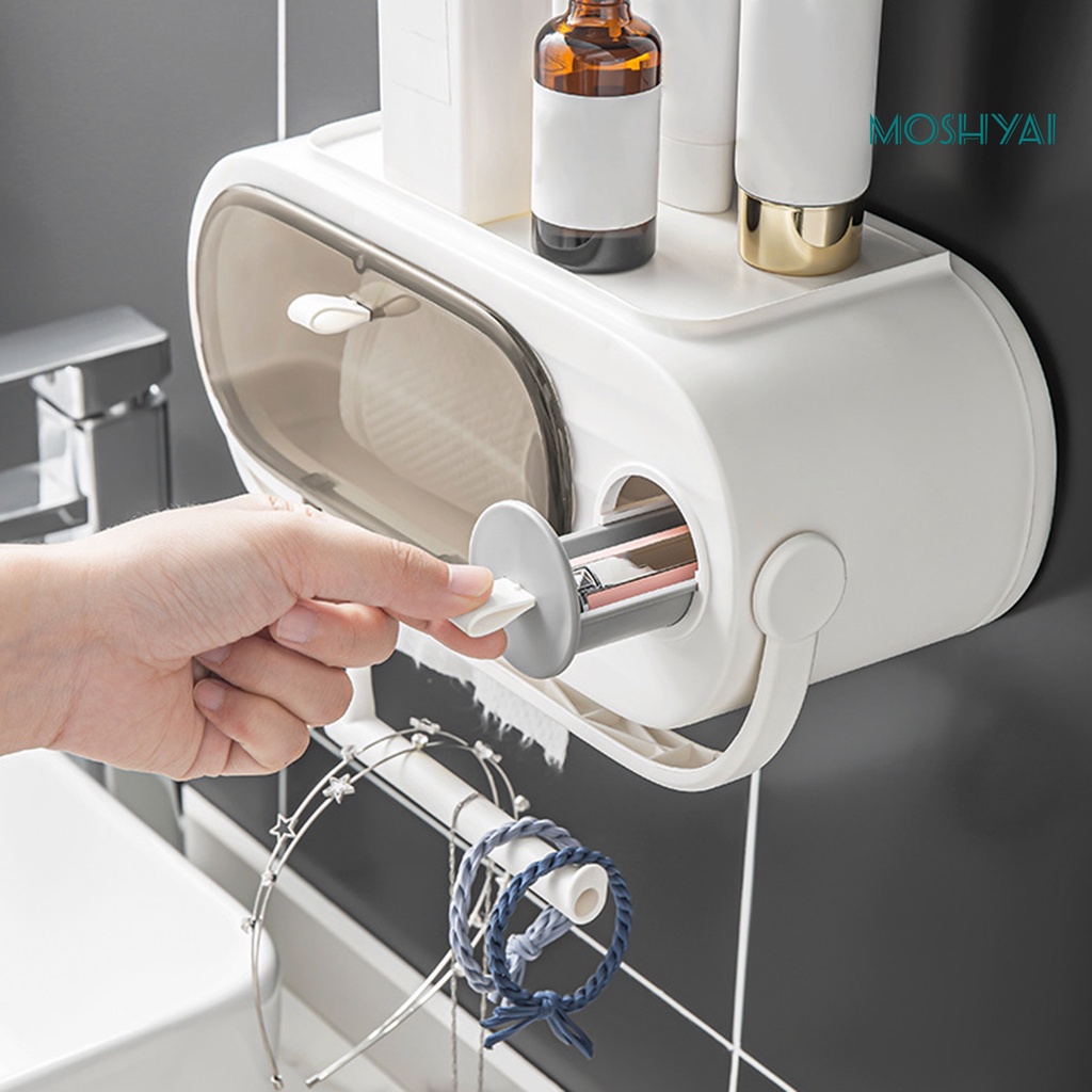 Hộp Đựng Khăn Giấy Gắn Tường Bằng Nhựa Chống Nước