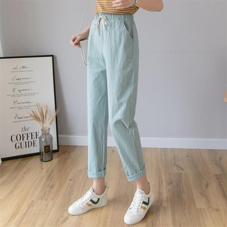 quần 9 tấc cotton co giãn