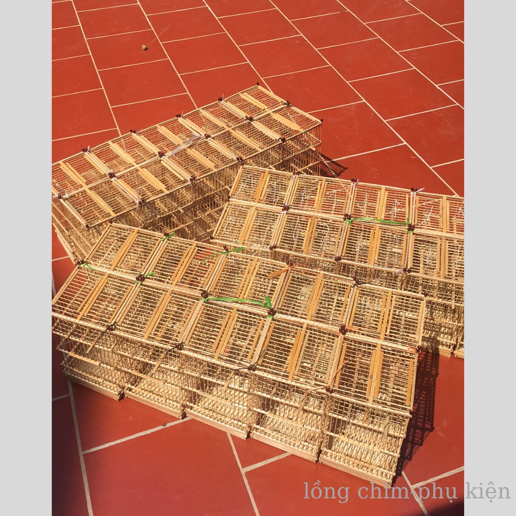 Lồng chim bẫy Khuyên BOBO tre giá rẻ 2 cửa bẫy