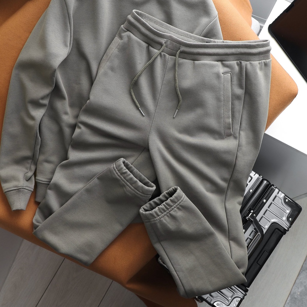Quần jogger trơn nam basic HEBOZ 3M new, chất nỉ co dãn, ống bo chun phong cách trẻ trung - 00001141