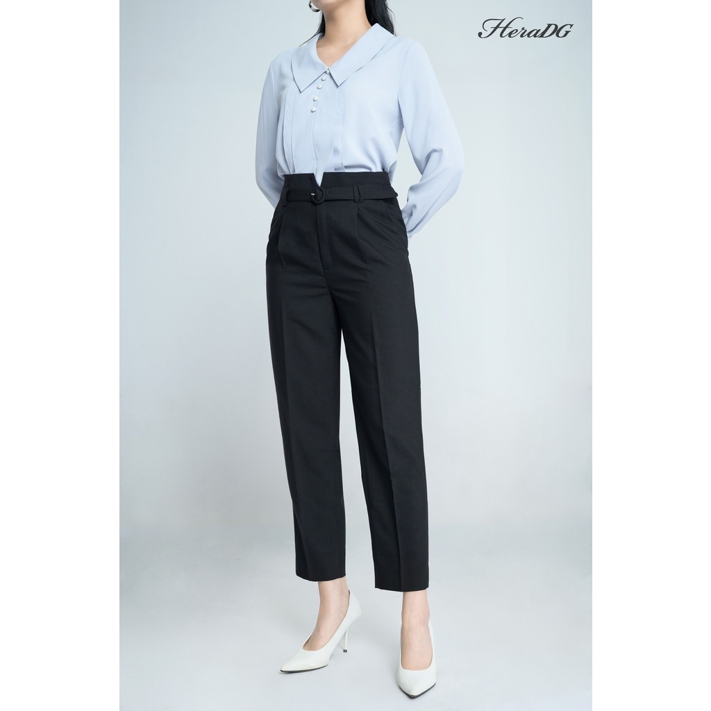 Áo Sơ Mi Nữ Thiết Kế, Cổ Lá, Dài Tay Công Sở HeraDG SAKBA083