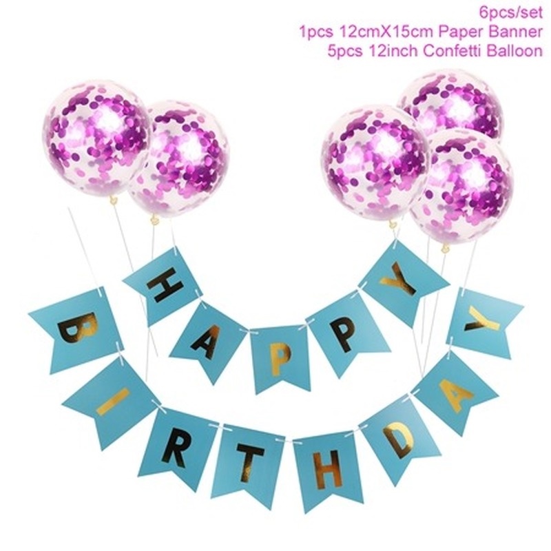 1 Bộ Bong Bóng Chữ Happy Birthday Trang Trí Tiệc Sinh Nhật Cho Bé