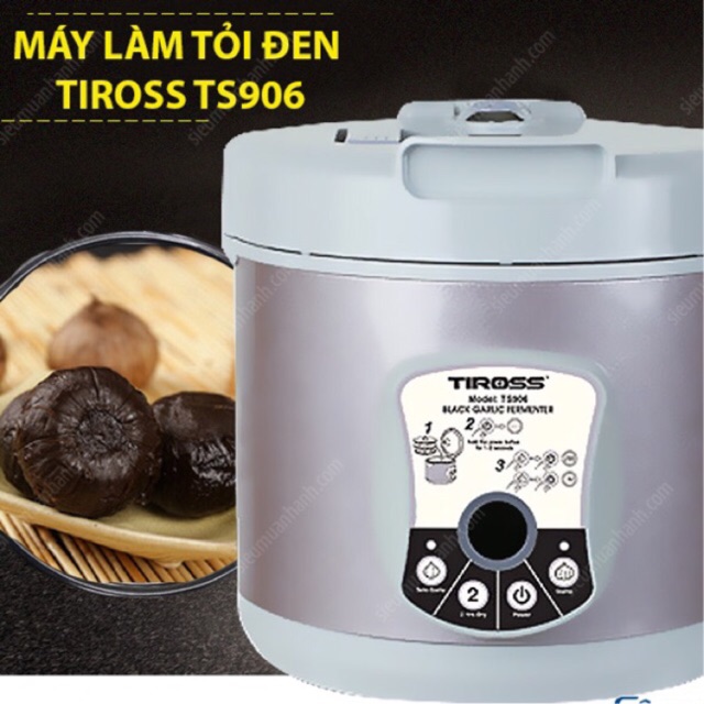 [Mã ELHADEV giảm 4% đơn 300K] Máy làm tỏi đen TIROSS 906