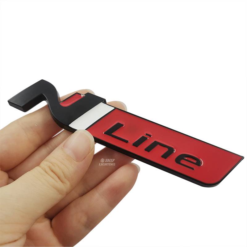 Nhãn dán họa tiết Nline N Line bằng chất liệu kim loại dùng để trang trí xe Hyundai