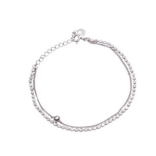 Vòng tay bạc 925 nữ dây đôi đơn giản [Chillee][VT-011] | BigBuy360 - bigbuy360.vn
