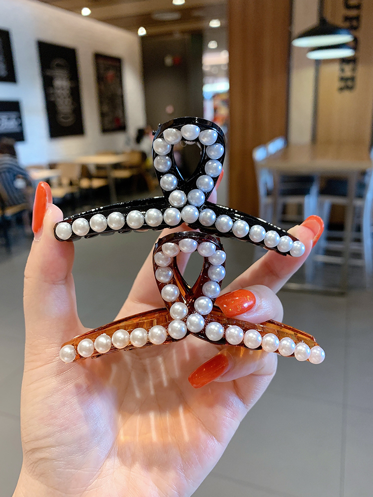 Kẹp tóc đính ngọc trai phong cách Hàn Quốc thời trang sang trọng cho nữ