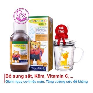 Bổ sung sắt, kẽm, vitamin C cho bé Fitobimbi Ferro C giúp bé tăng đề kháng