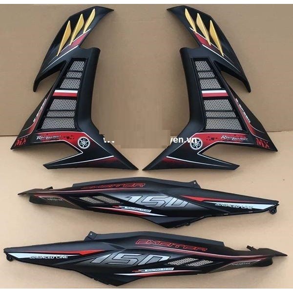 Ốp sườn và bửng độ cho Exciter 150 kiểu DUCATI - 000634