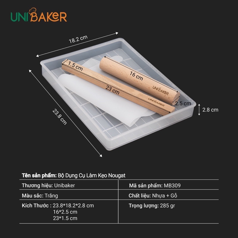 Khuôn làm kẹo Uni 60 viên - 112 viên 5 chi tiết
