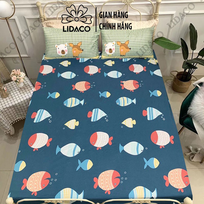 Ga chống thấm cotton poly LIDACO dành cho size nệm dày 20cm