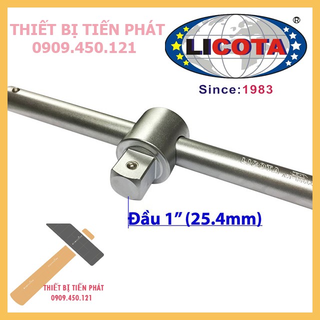 [CHÍNH HÃNG] Cần Tuýp Cong L (Thép Đen) 1'' Dài 660mm, Cần Trượt Kéo 1'' Dài 660mm, Cần Mạnh Cao Cấp LICOTA