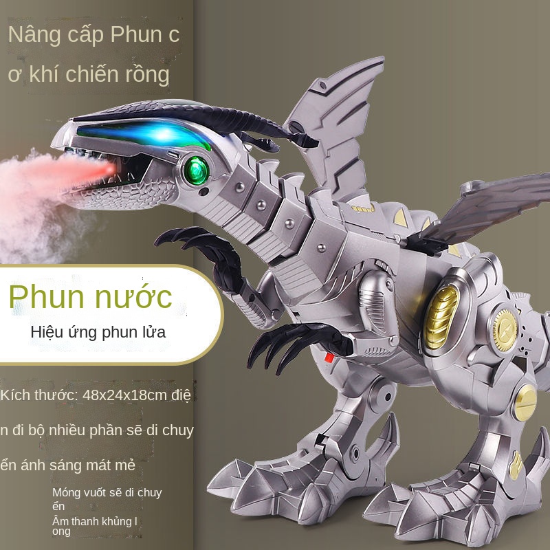 ∋Đồ chơi khủng long điện sẽ đi bộ điều khiển từ xa Tyrannosaurus rex mô phỏng động vật lớn siêu thông minh máy móc đồ ch