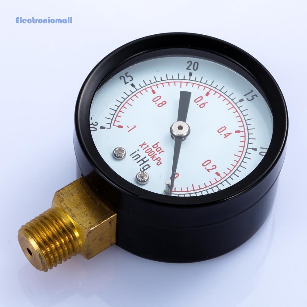 Đồng Hồ Đo Áp Suất Chân Không Blk.Stel 1 / 4 &quot;Npt 30hg / 0ps