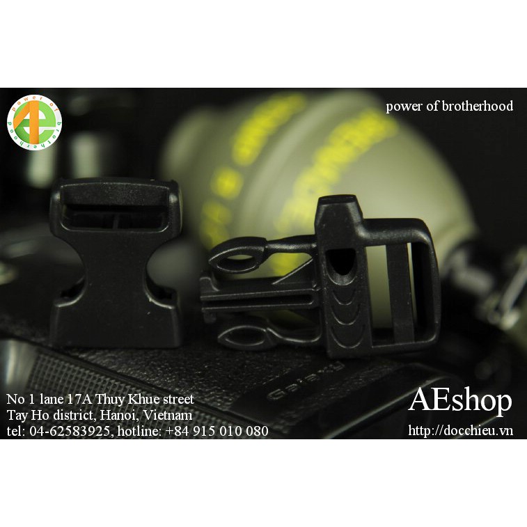 Khóa vòng tay cứu sinh dã ngoại ABS DIY + còi hiệu