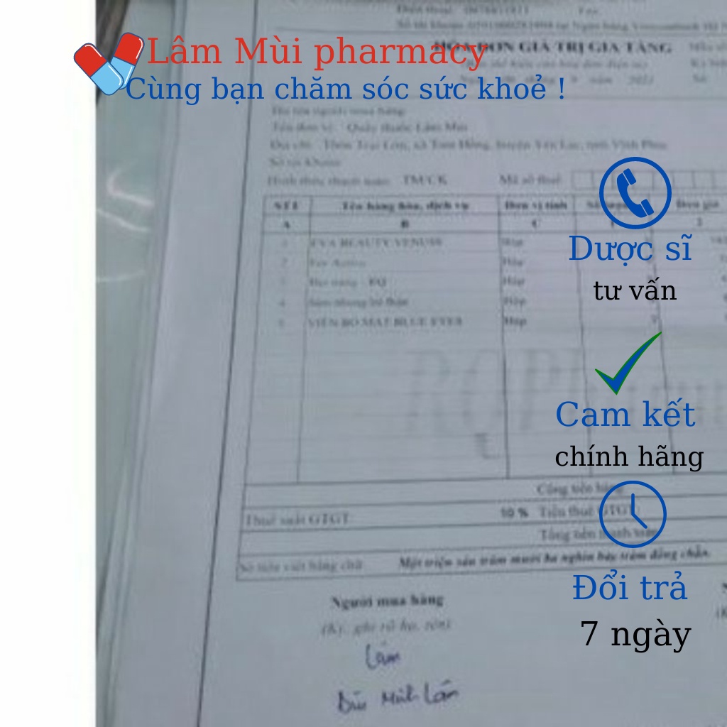 Eva Beauty Venus viên uống nội tiết tố nữ tăng cường sinh lý nữ+ làm đẹp da+ giảm nám sạm. Mua 3h tặng 1h vitamin E