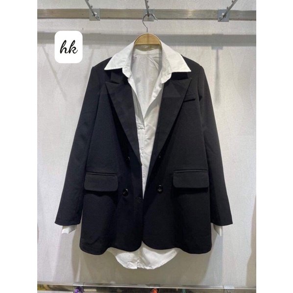 Set áo vest + áo sơmi trắng