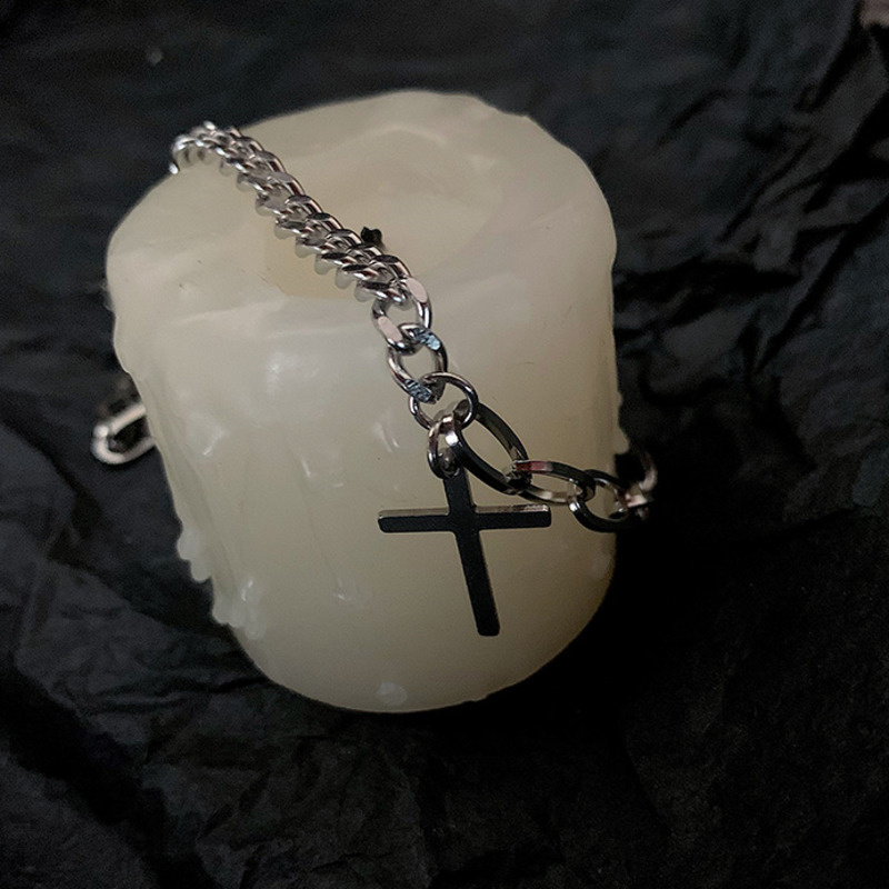 Dây Chuyền Mặt Hình Thánh Giá Chất Liệu Thép Không Gỉ 23002