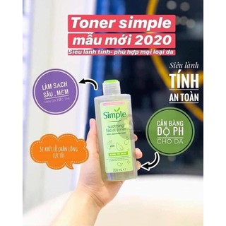 Toner Simple Nước Hoa hồng Simple 200ml