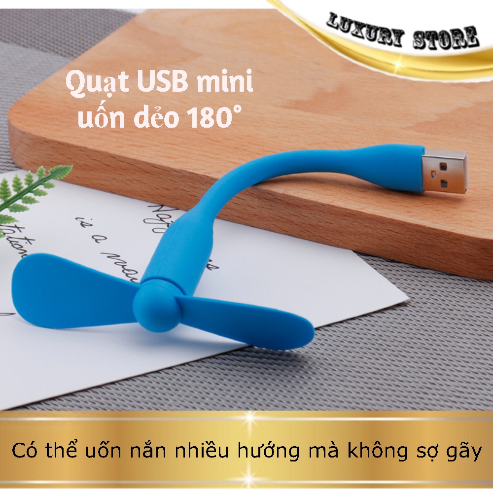 Quạt USB 2 cánh tiện dụng, dễ dàng kết nối với nhiều thiết bị qua giắc USB | BigBuy360 - bigbuy360.vn