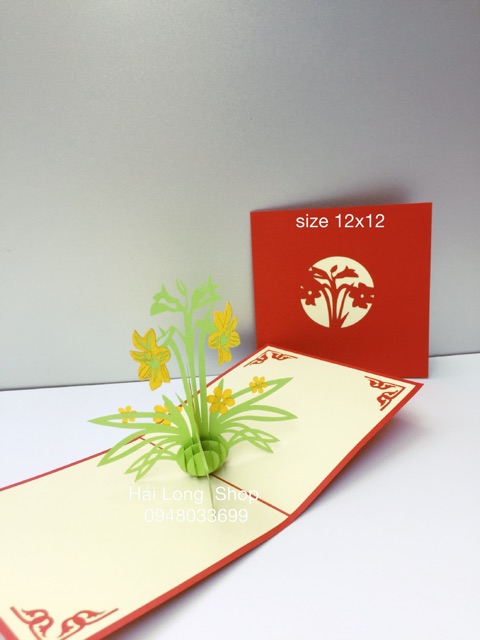 Hoa Ly - Flower -  Thiệp 3D | BigBuy360 - bigbuy360.vn
