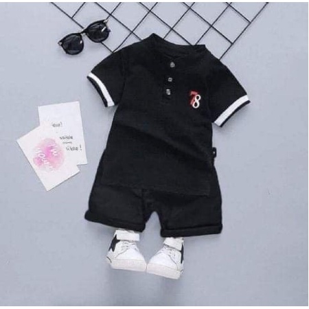 Bộ cọc tay cotton bé trai