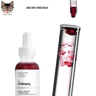 Tẩy tế bào chết, thay da mới The Ordinary AHA 30% + BHA 2% Peeling Solution