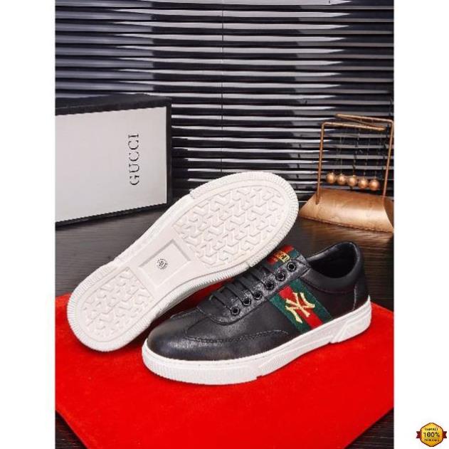 Tết Sale XẢ | Bán Chạy | 👟 Giày Gucci da đen lịch lãm chuẩn 1:1 Tặng Vớ 60k SẴN KHO Xịn Nhẩt NEW ✔️ . ^ ' >