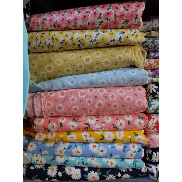 Vải thô hoa cúc 2m×1m5