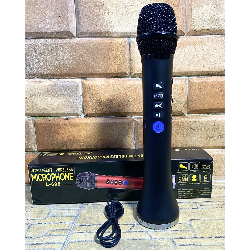 Micro karaoke bluetooth L698. Thiết kế nhìn rất phong cách và đẹp hơn, thiết bị cũng được tích hợp rất nhiều chức năng