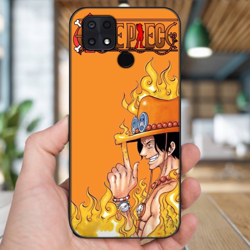 Ốp lưng Xiaomi Poco C40 viền đen in hình Ace One Piece