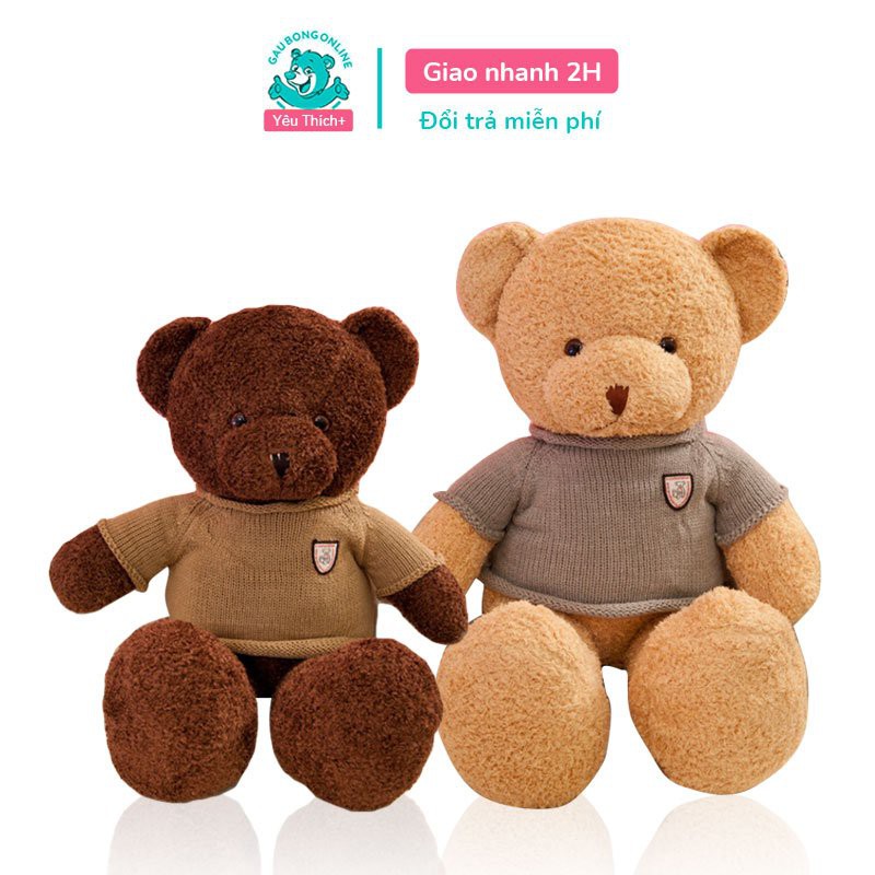 [Mã LIFEXANH03 giảm 10% đơn 500K] Gấu Bông Teddy Head Tales lông xù cao cấp 50-70 cm