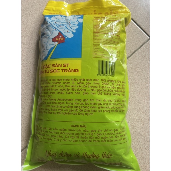 Gạo tím than _ đặc sản Sóc Trăng