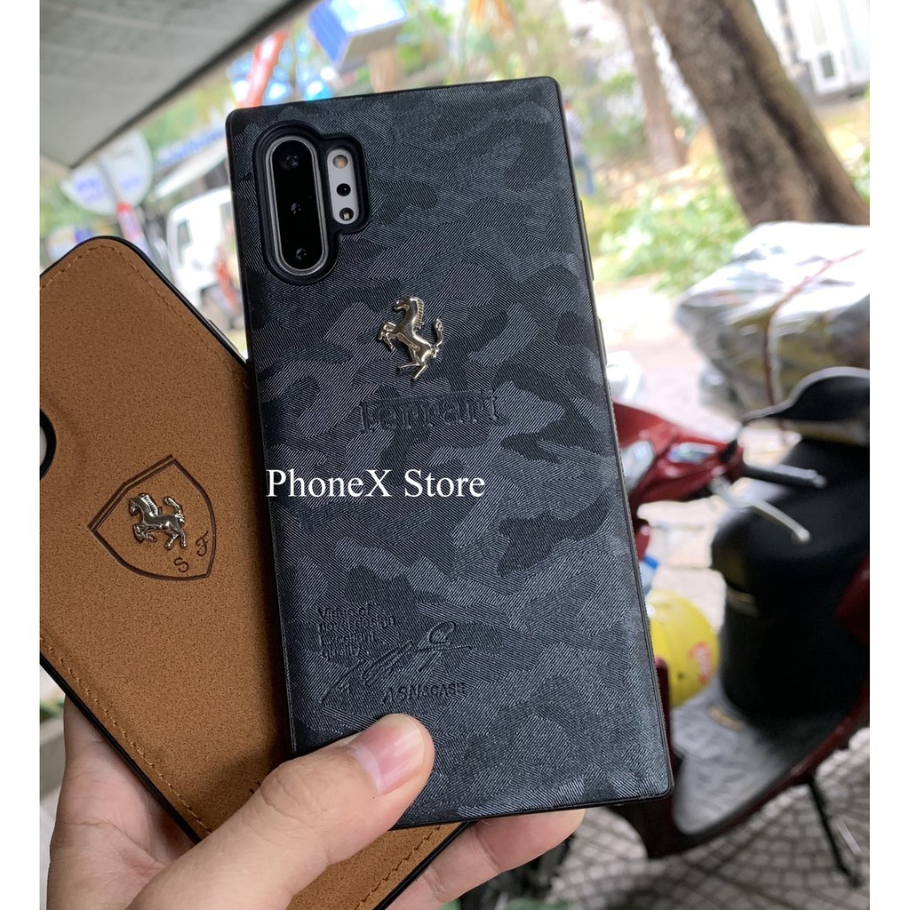 Ốp da Samsung Note 9 / Note 10 / Note 10 Plus rằn ri đổi màu