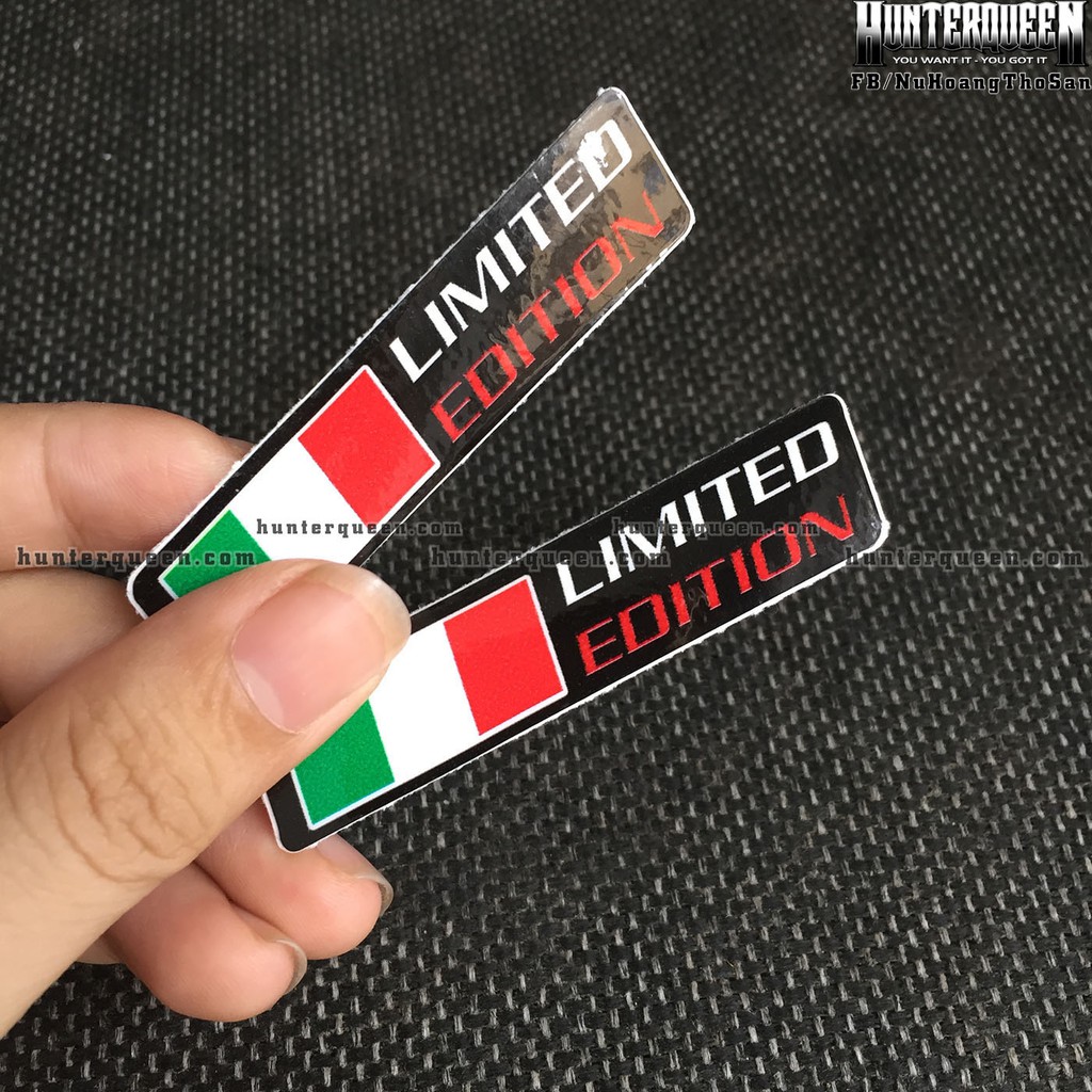 LIMITED EDITION decal cao cấp chống nước, sắc nét, bền màu, dính chặt. Hình dán logo trang trí mọi nơi