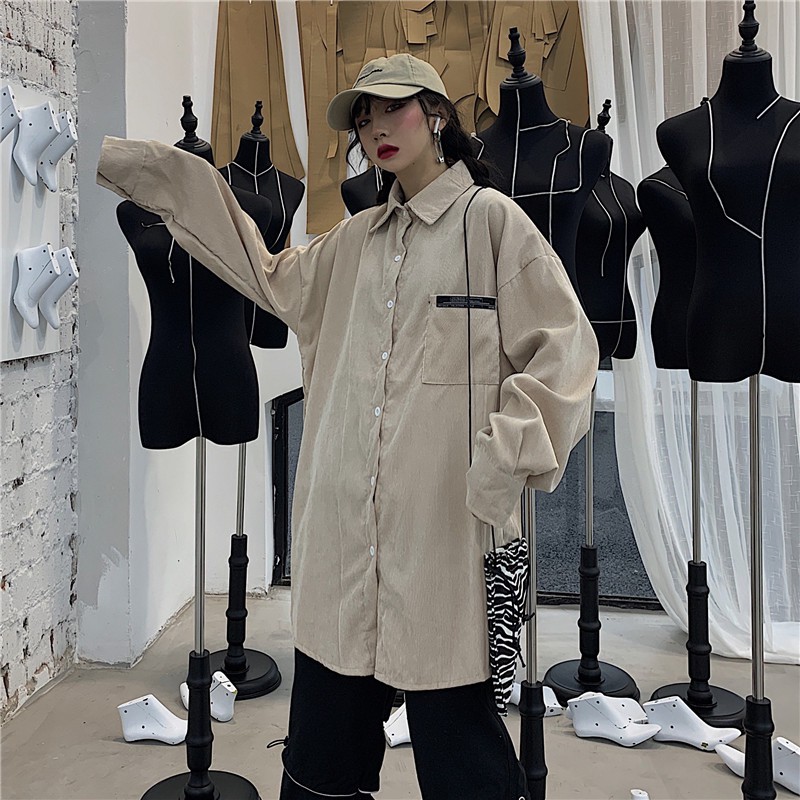 Áo Sơ Mi Tay Dài Vải Nhung Thời Trang Thu Đông 18012 | BigBuy360 - bigbuy360.vn