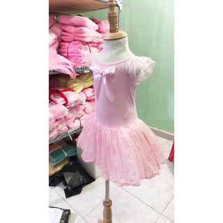 Mẫu Váy Múa Ballet Cho Bé -Hai Dây Voan Hồng-