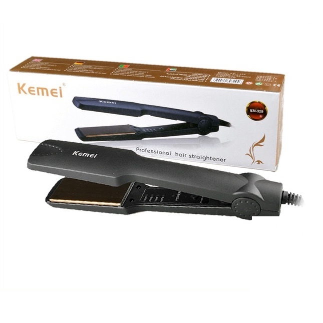 Máy Làm Thẳng Tóc Máy duỗi tóc đa năng 4 Mức Chỉnh Nhiệt Kemei KM 329