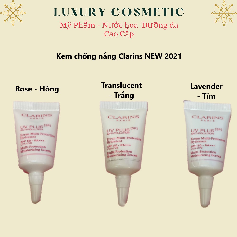 Kem Chống Nắng Clarins New 2021 Clarins Uv Plus [ 5P ] ( Top 1 Kcn Trên Thế Giới ) 3Ml