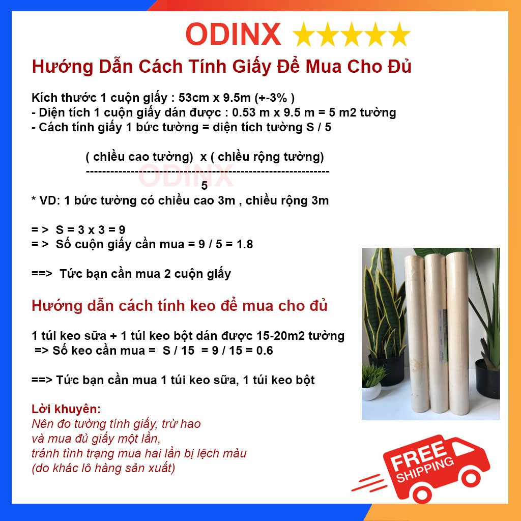 Giấy Dán Tường Phòng Ngủ Trơn Giả Vải Đẹp Cao Cấp Lụa Không Keo Khổ 53cm Màu Trắng, Vàng, Xanh ODINX