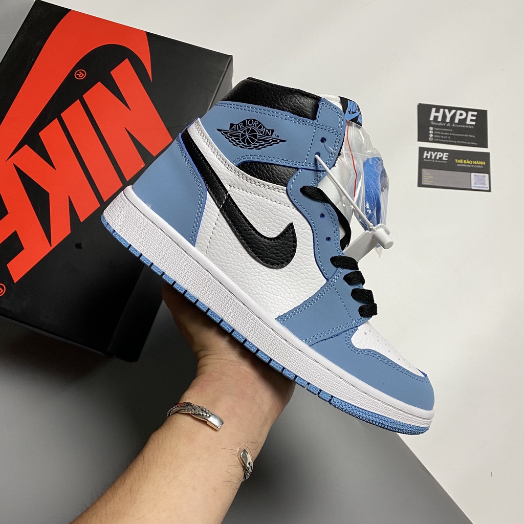 Giày Jordan 1 High University Blue  - Hype Sneaker | Phiên bản 1:1 chuẩn