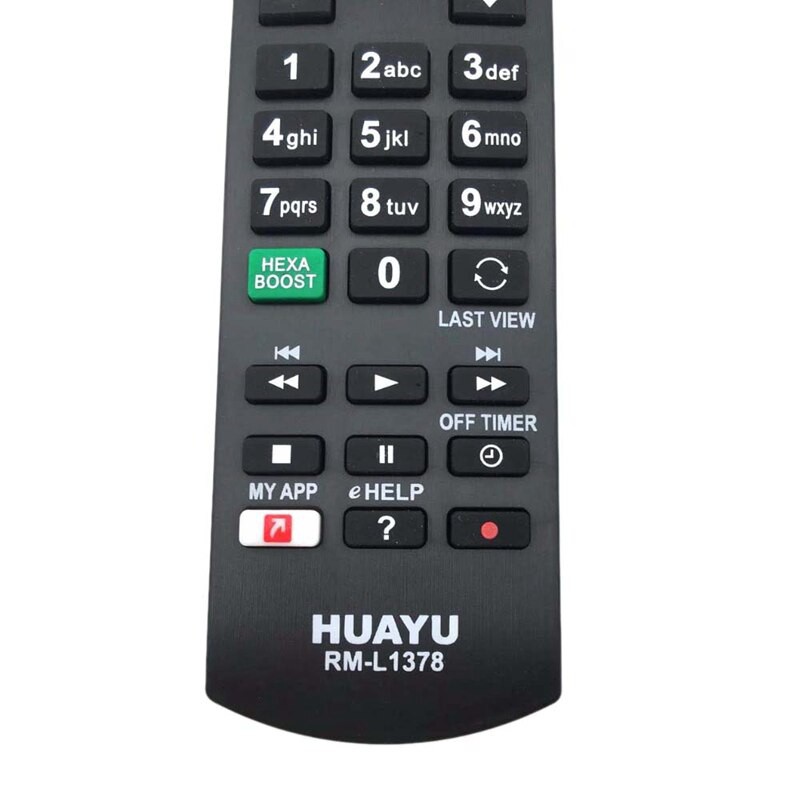 Điều khiển PANASONIC ''ĐA NĂNG'' HUAYU có mã số RM-L1378 cho Tivi Smart.
