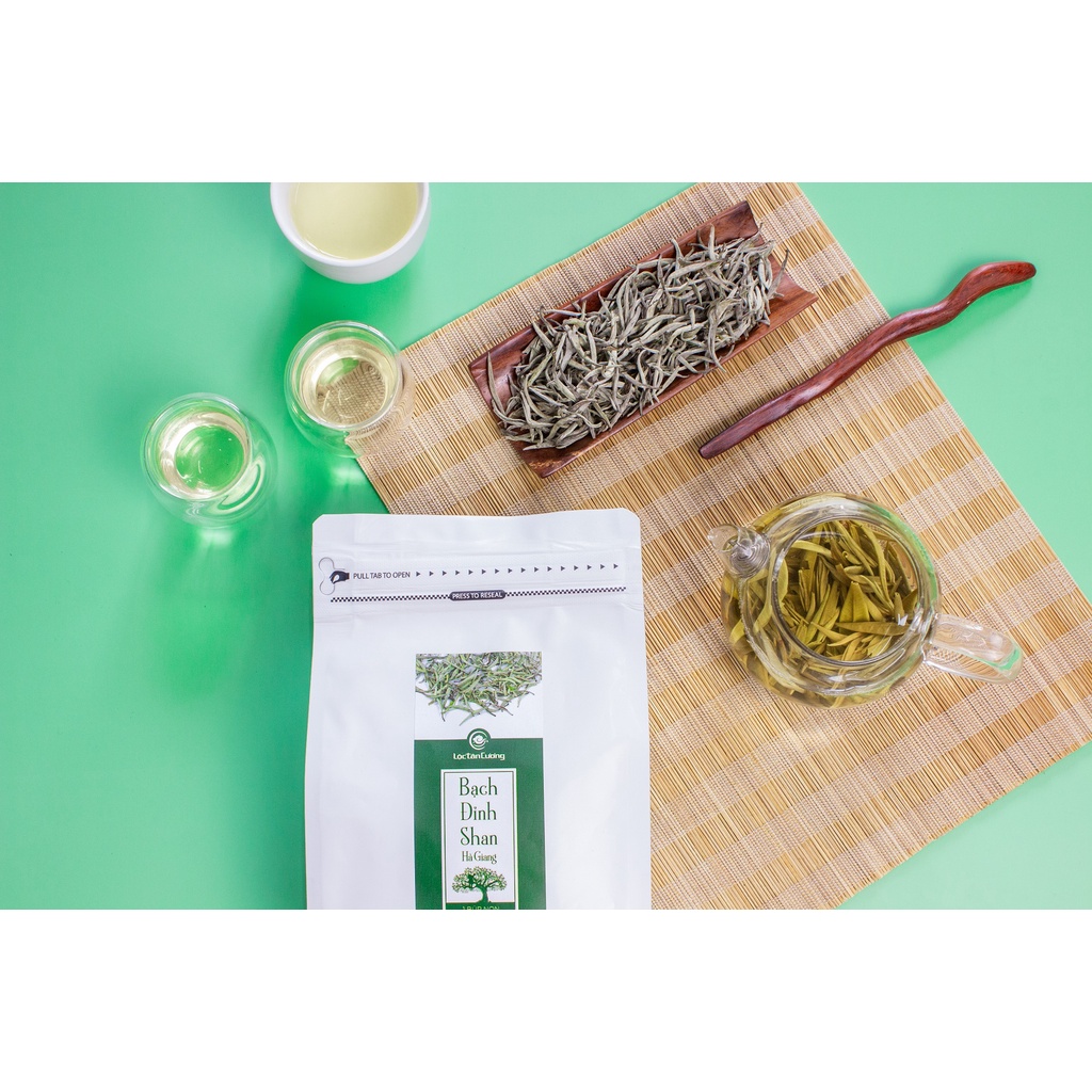 Trà Bạch Đỉnh Shan Hà Giang Túi 100g - Bạch Trà Cổ Thụ Hà Giang