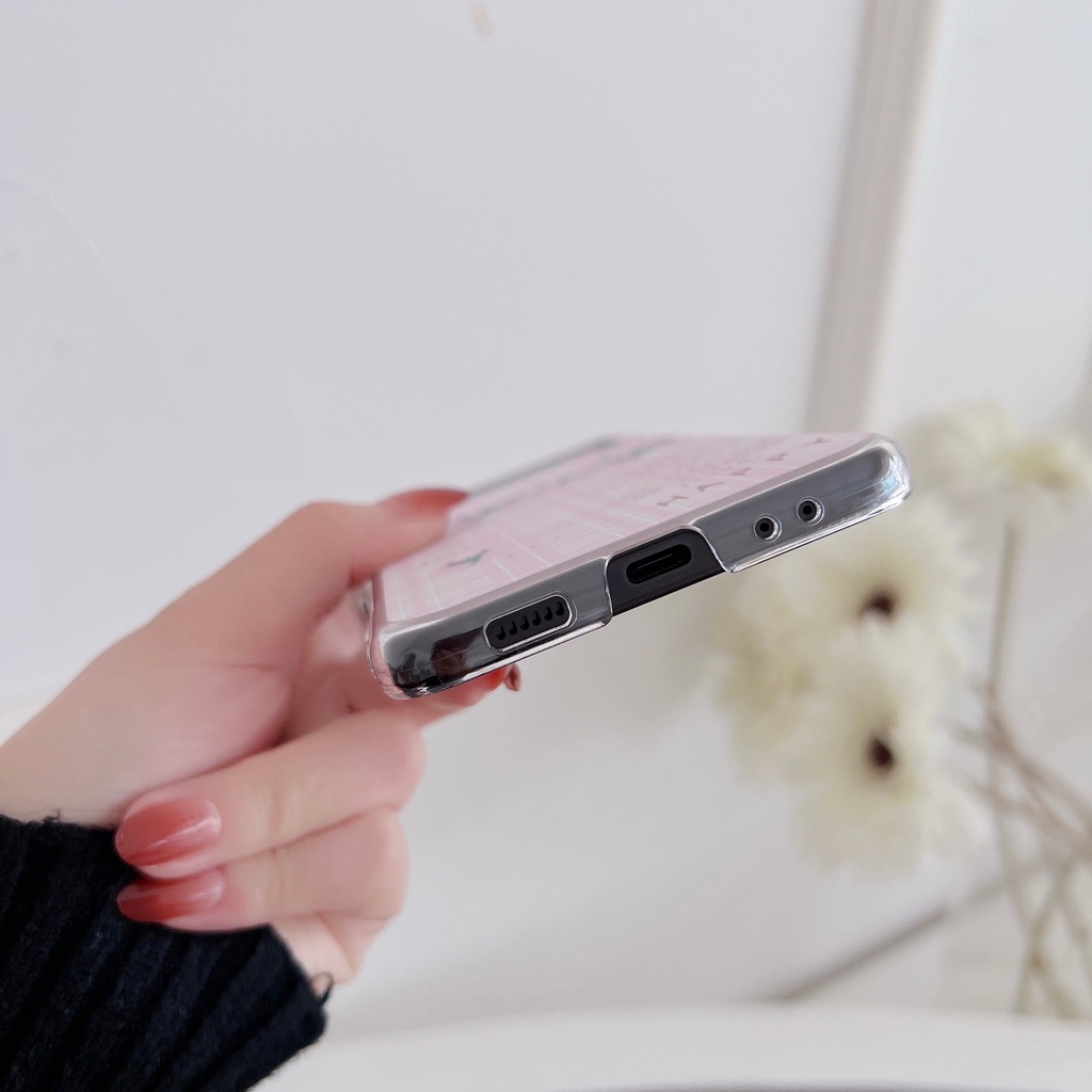 Ốp Điện Thoại PC Cứng Trong Suốt Họa Tiết Tranh Sơn Dầu Chống Sốc Cho Samsung Galaxy Z Flip 3 5G